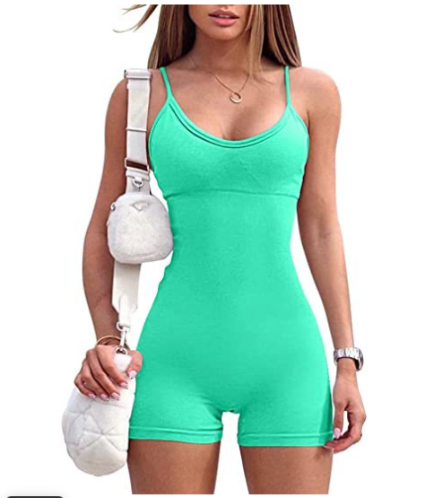 Solid Color High Waist Tight Sports Yoga Jumpsuit