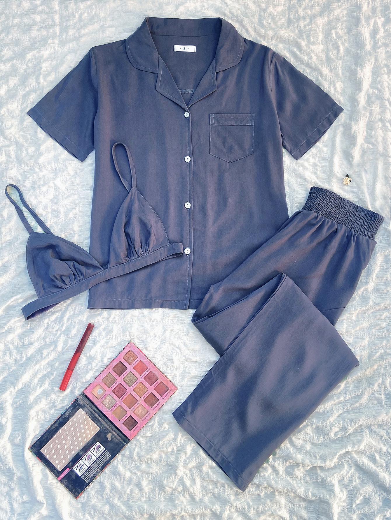 Homewear Pajamas Three-piece Set