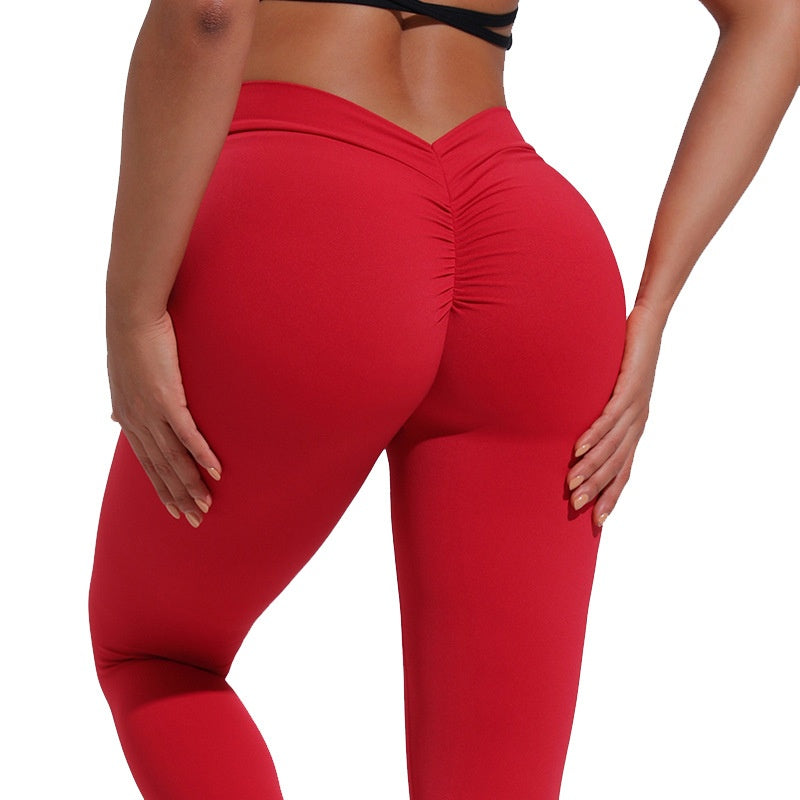 V Waist Hip Lifting Peach Pants Sports Fitness